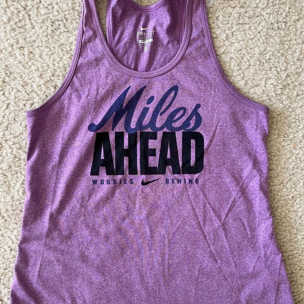 Heathered purple Nike Dri-Fit Tank